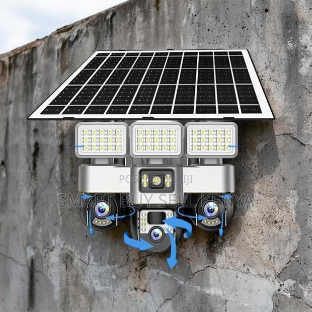 Plug and Play 12mp 4g PTZ Multiple Lens Camera With Solar Flood Light - main view