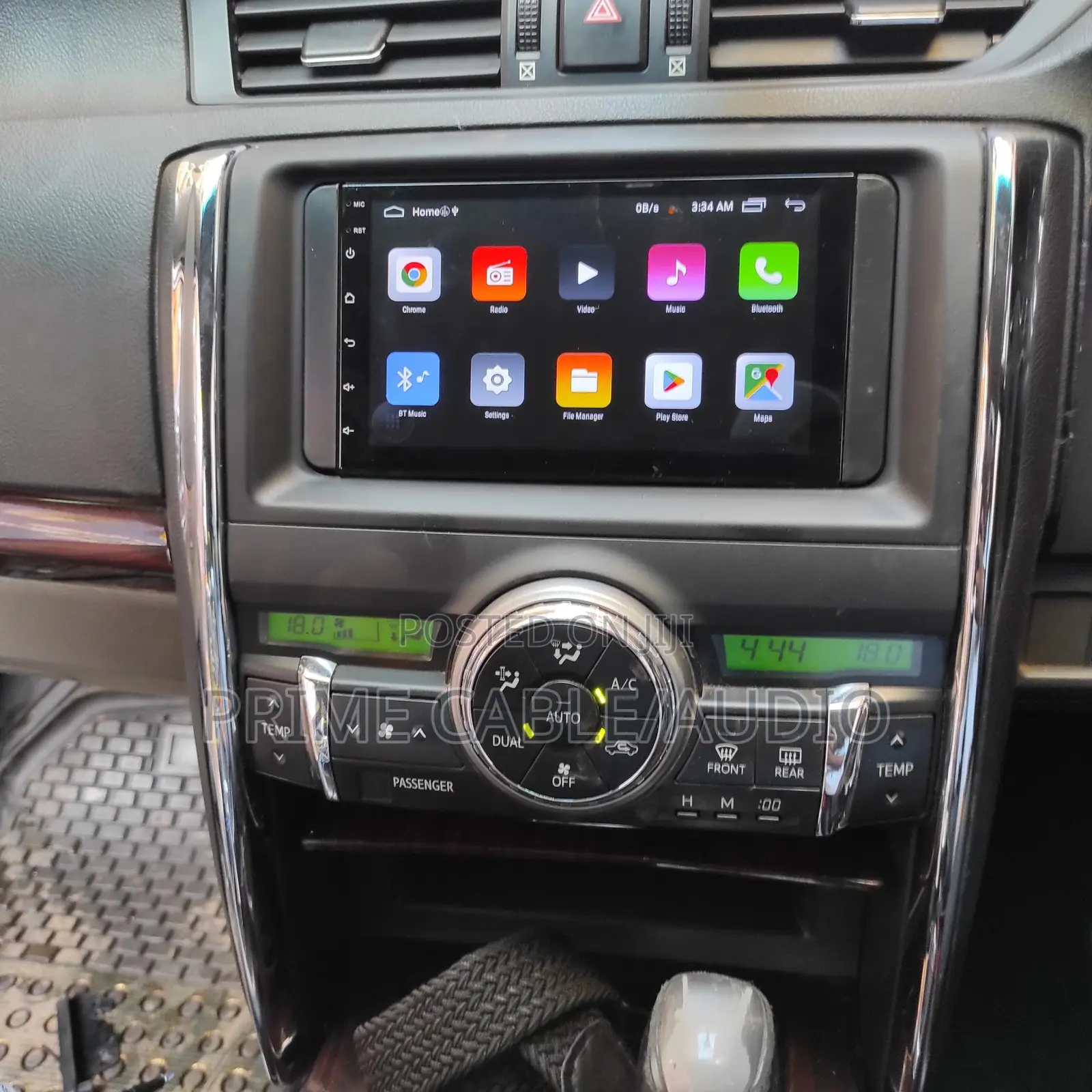 Toyota Mark X 250g 2014 Fitted With 8 Inch Android Radio
