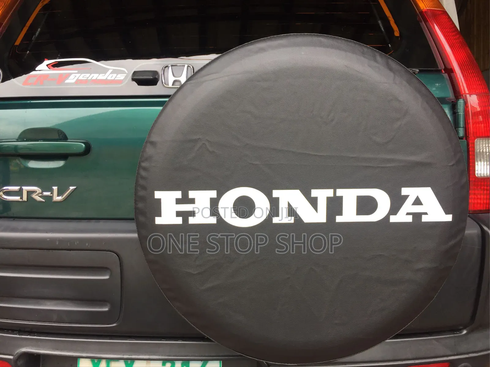 Honda Wheel Soft Black Leather Waterproof Spare Cover