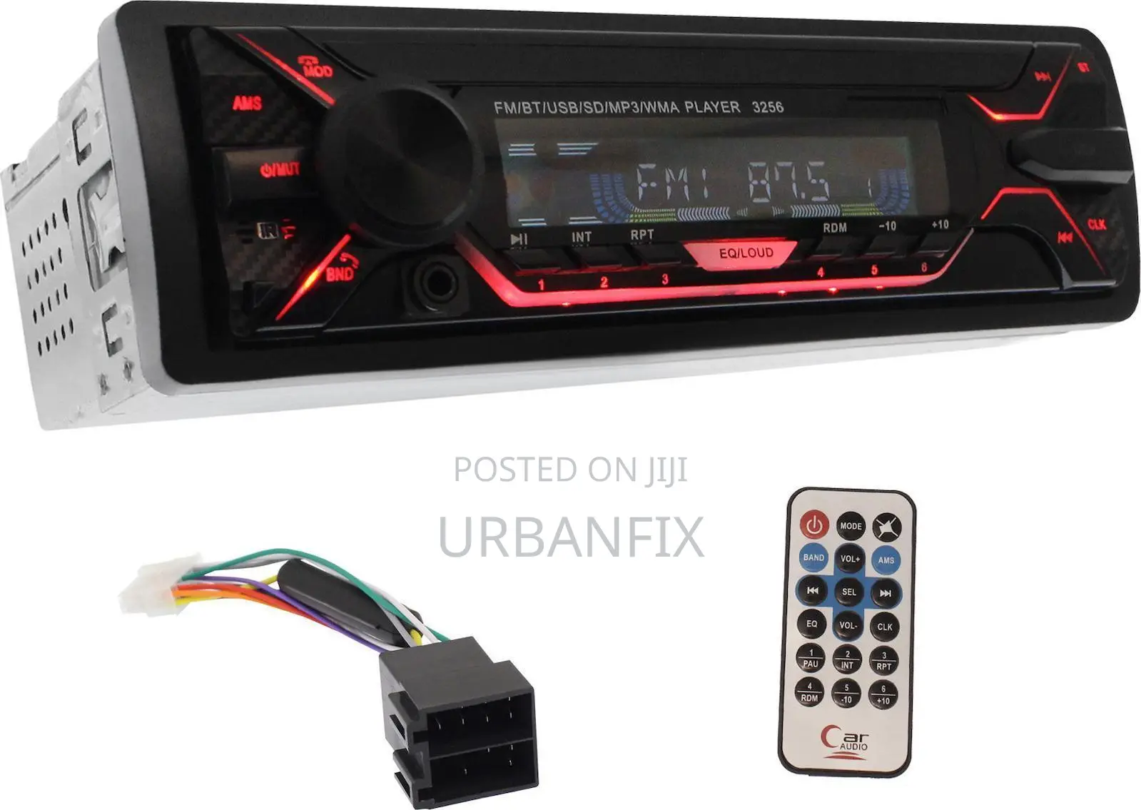 Generic Detachable Bluetooth Car Radio With Fm, Usb, Aux