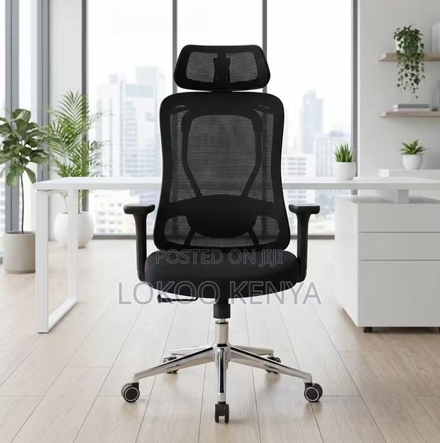 Office Chair; High Back Swivel Strong Orthopedic Office Chair