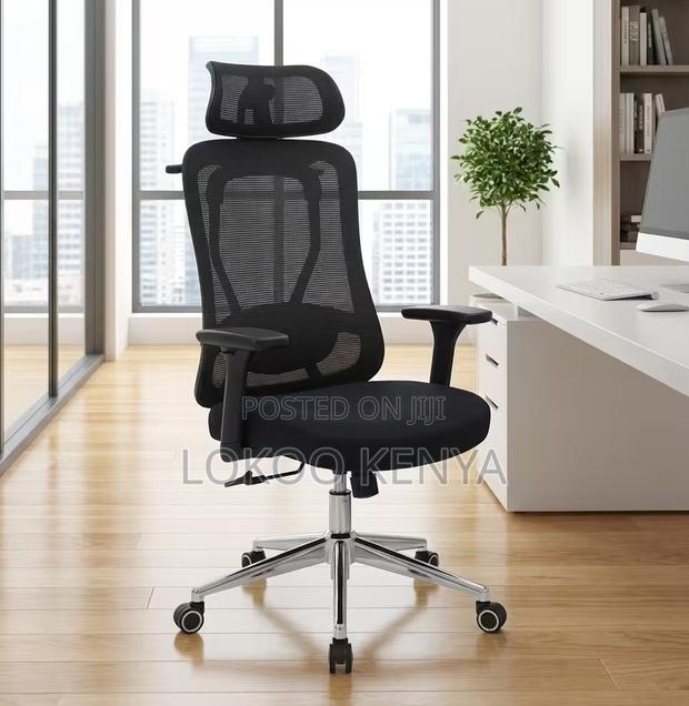 Office Chair; High Back Swivel Strong Orthopedic Office Chair - thumbnail 2