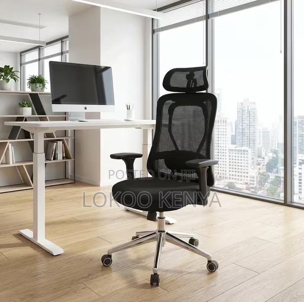 Office Chair; High Back Swivel Strong Orthopedic Office Chair - thumbnail 3