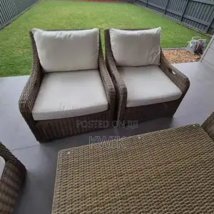Luxury 5-Seater Rattan Outdoor Patio Sofa Set With Cushions