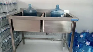 Stainless Ss304 Double Washing Bowl Sink