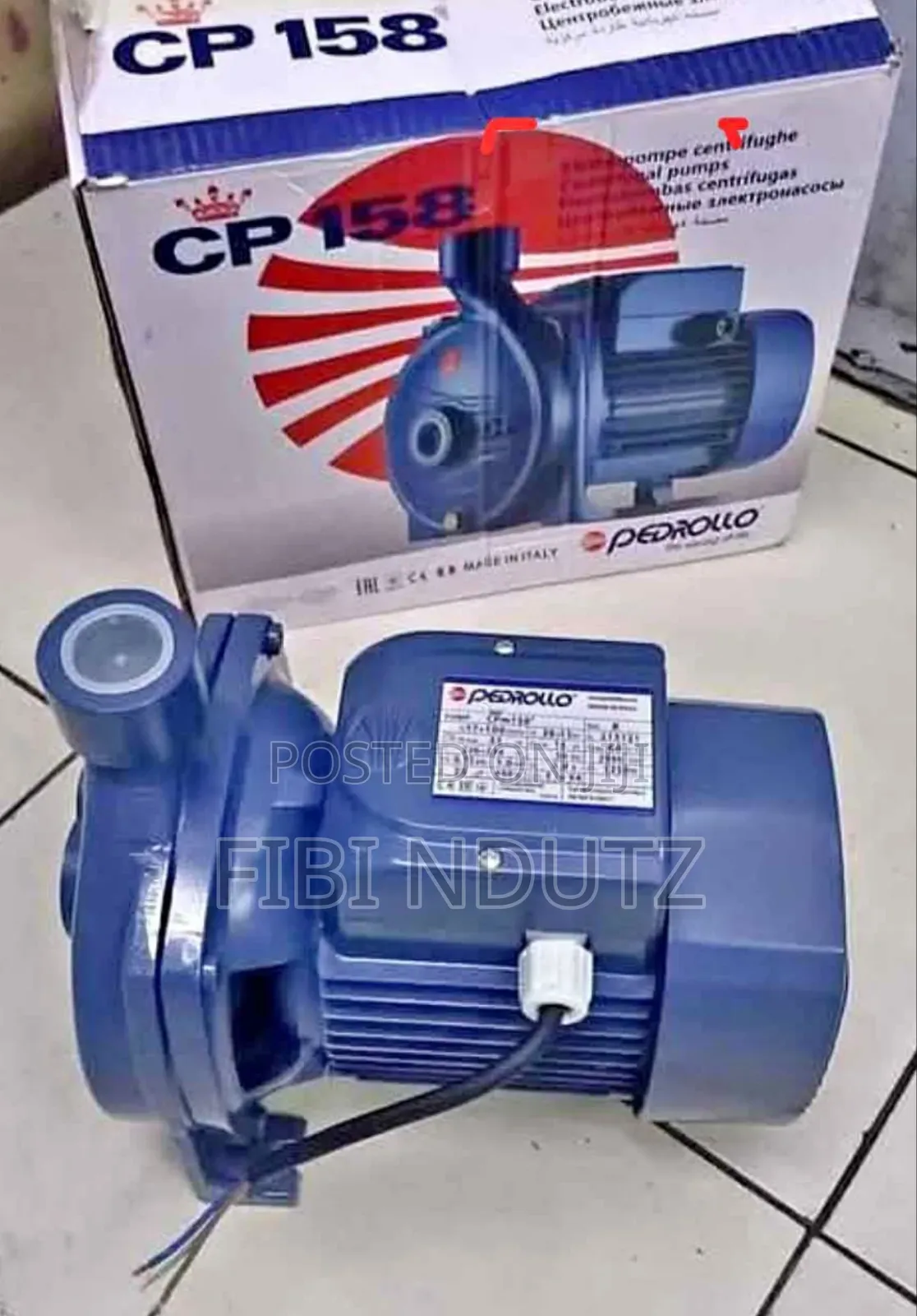 1hp Pedrollo Surface Pump/Electric Pedrollo Water Pump 1hp