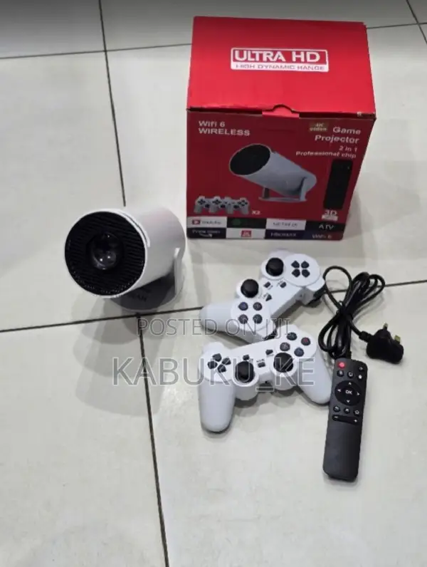Smart Android Projector Hy 300 With Gaming Controllers