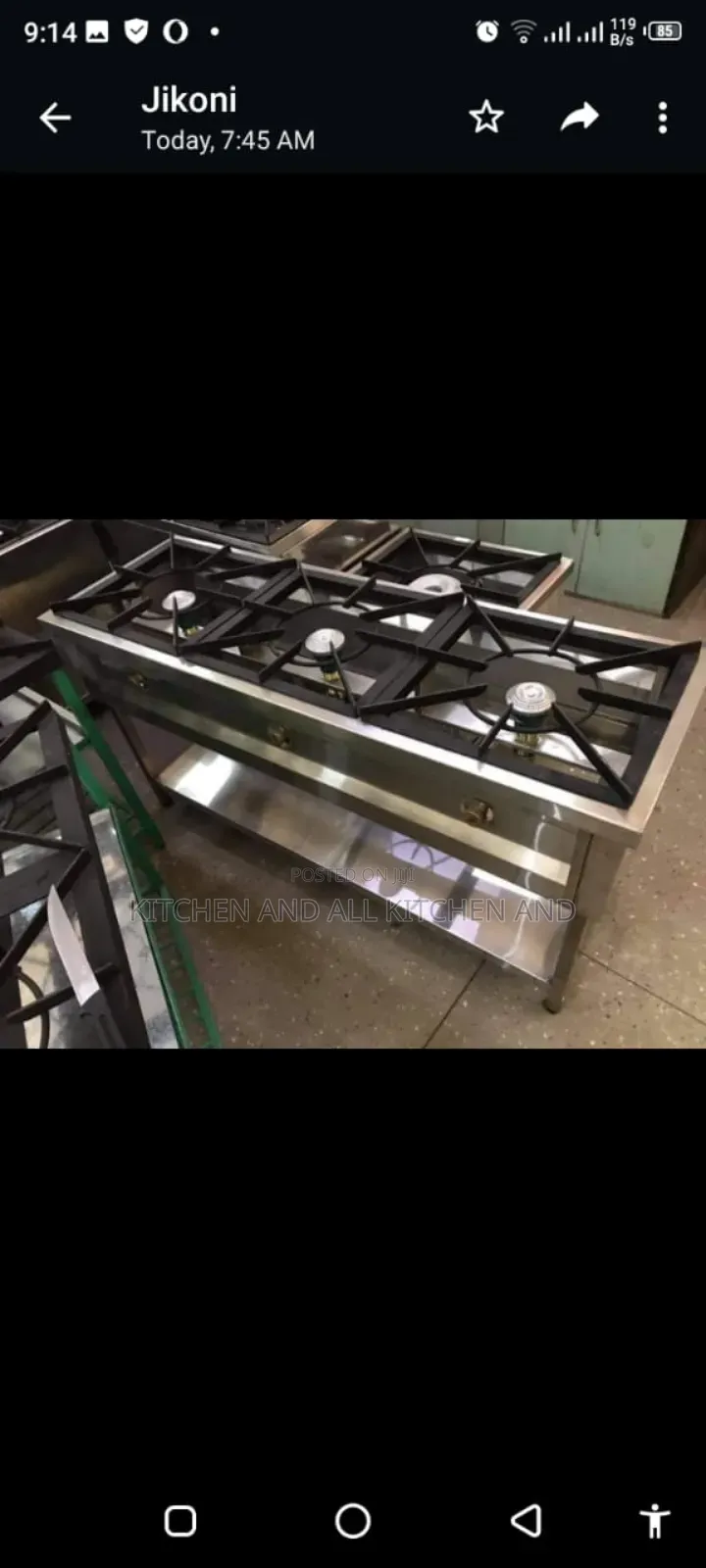 3 Burner Gas Cooker. High Pressure Cooker Stainless Steel Made
