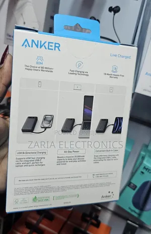 Anker Zolo Powerbank 20000mah,65watts One Port, 87watts2way Powerbank
