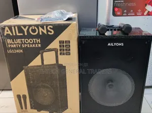 Ailyons 12inch Portable Bluetooth Trolley Speaker With 2 Microphones