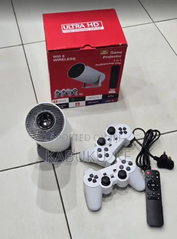 Wifi Smart Android Projector With Gaming Console-hy300