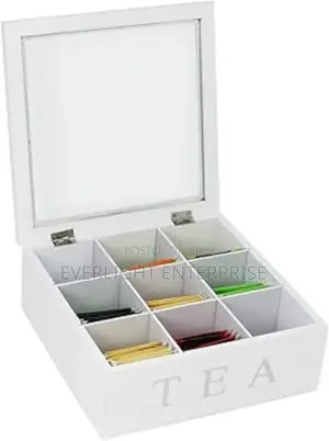 9 Grid Tea Bags Organizer Box