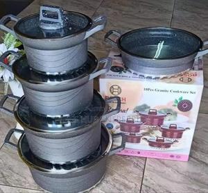 10-Piece Granite Cookware Set - thumbnail 2