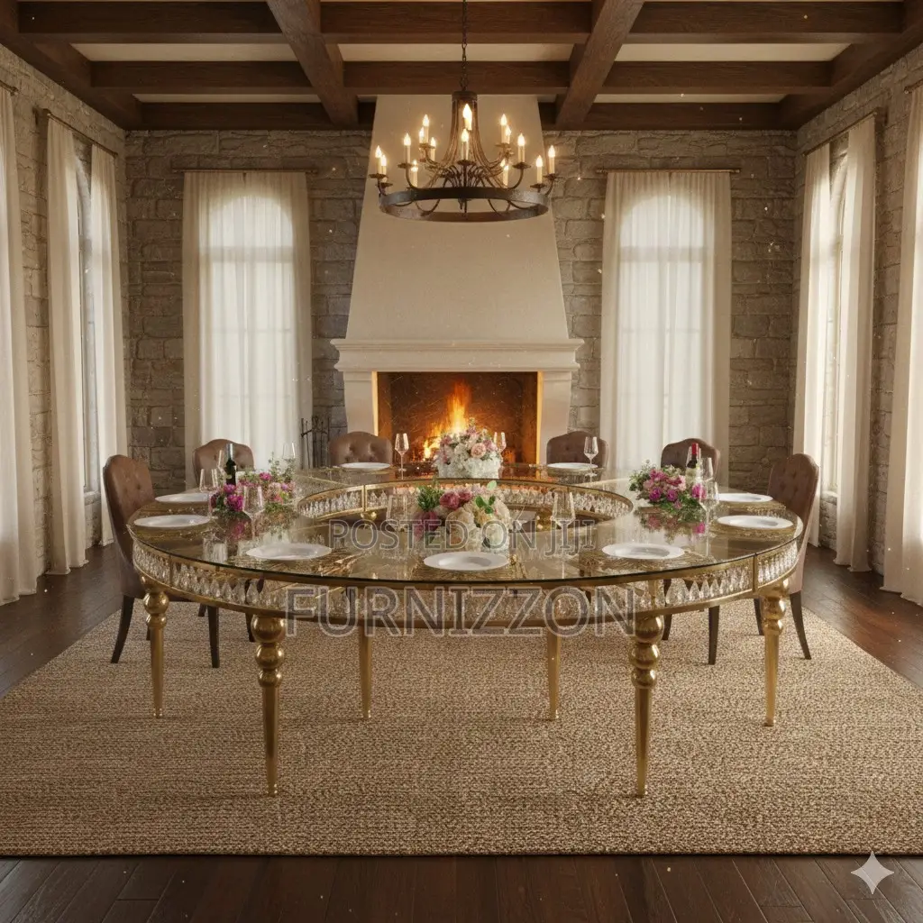 Elegant Round Stainless Banquet Table