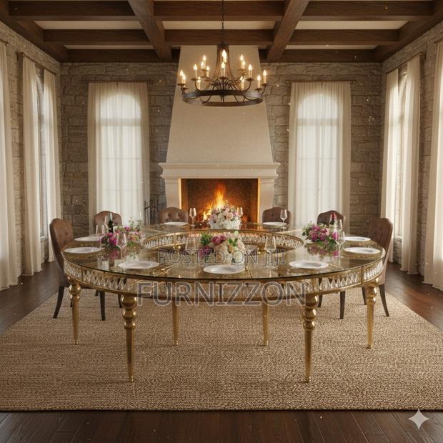 Elegant Round Stainless Banquet Table