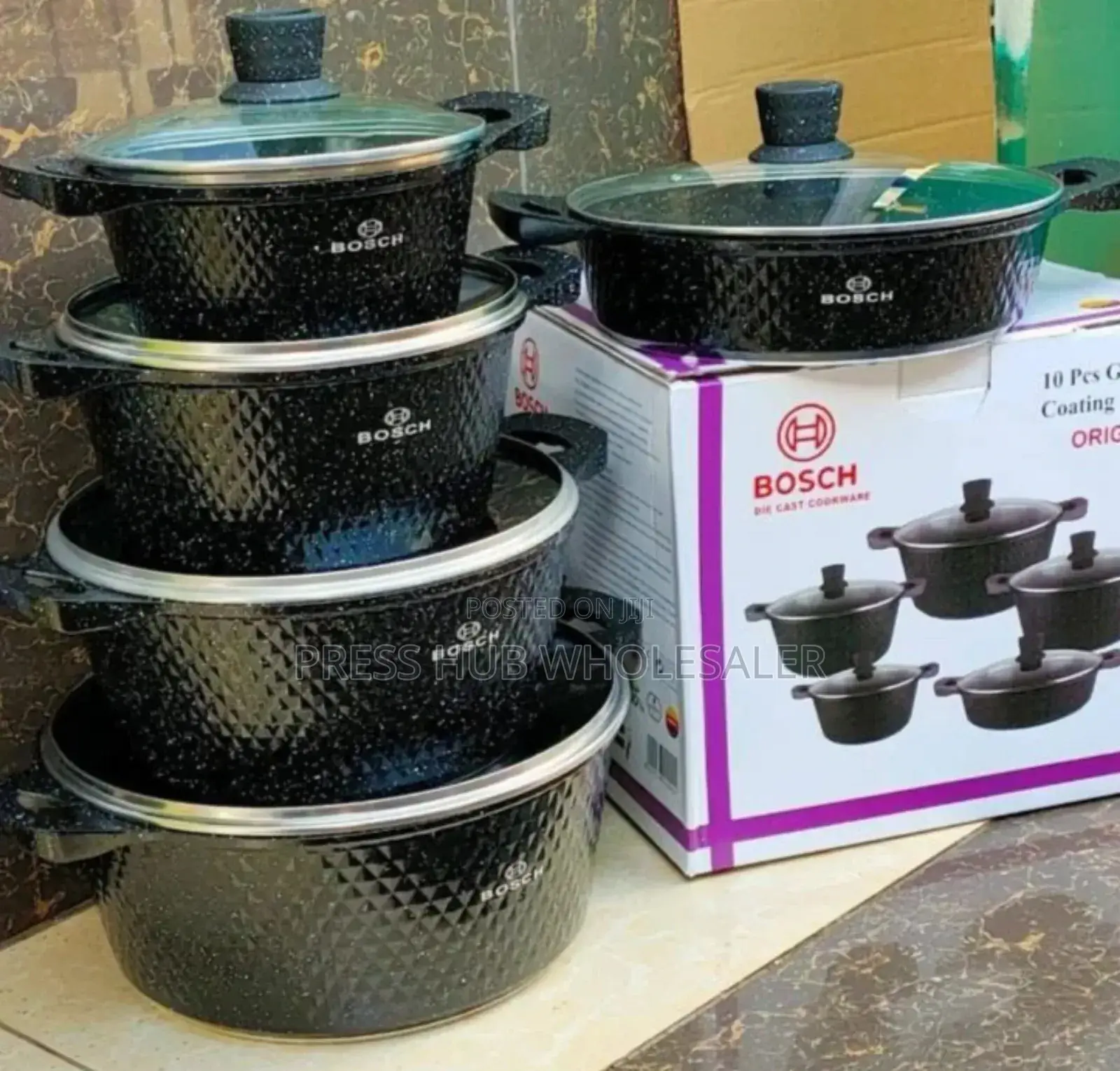 10-Piece Granite Cookware Set,* 