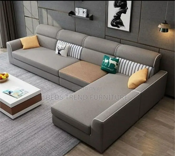 Sophisticated Cushy 6 Seater L Sofa