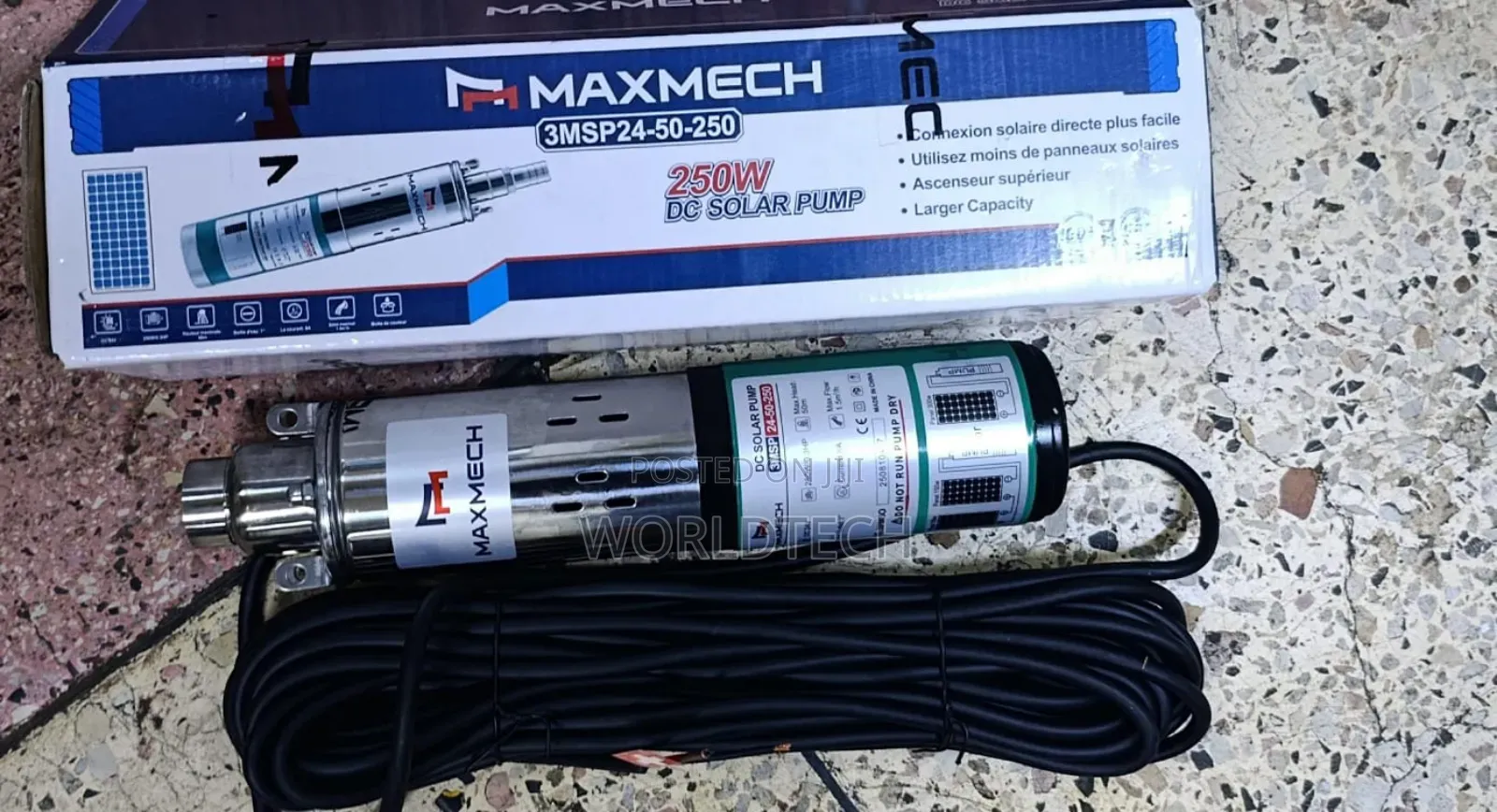 50 Metres Maxmech Solar Pump / 50m or 165fts Lift Solar Pump