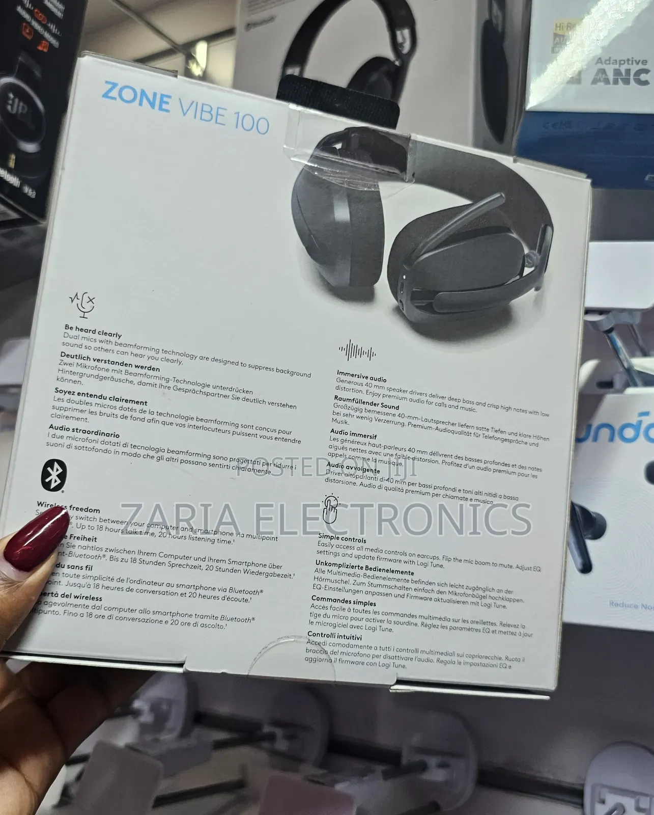 Logitech Zone Vibe100 Wireless Headphones