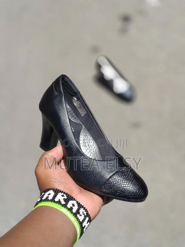 Black Orthopedic Heels - main view