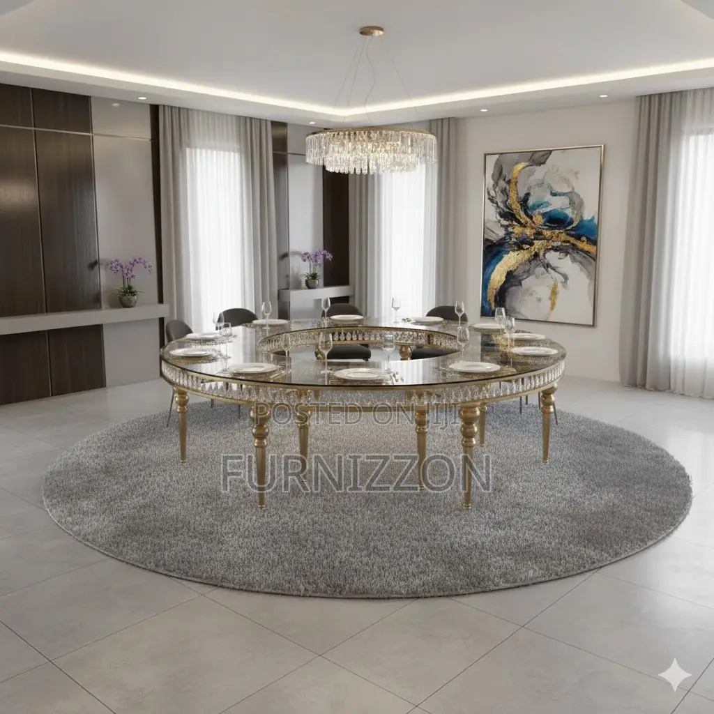 Durable Stainless Round Table for Weddings