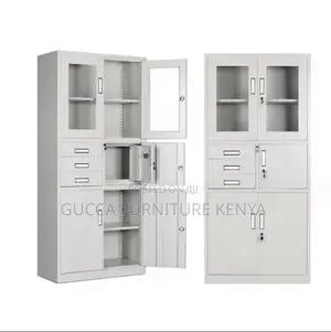 2-door Steel Office Filling Cabinet With Safe
