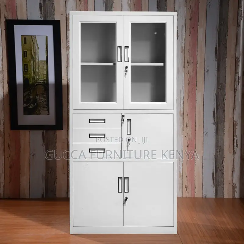2-door Steel Office Filling Cabinet With Safe