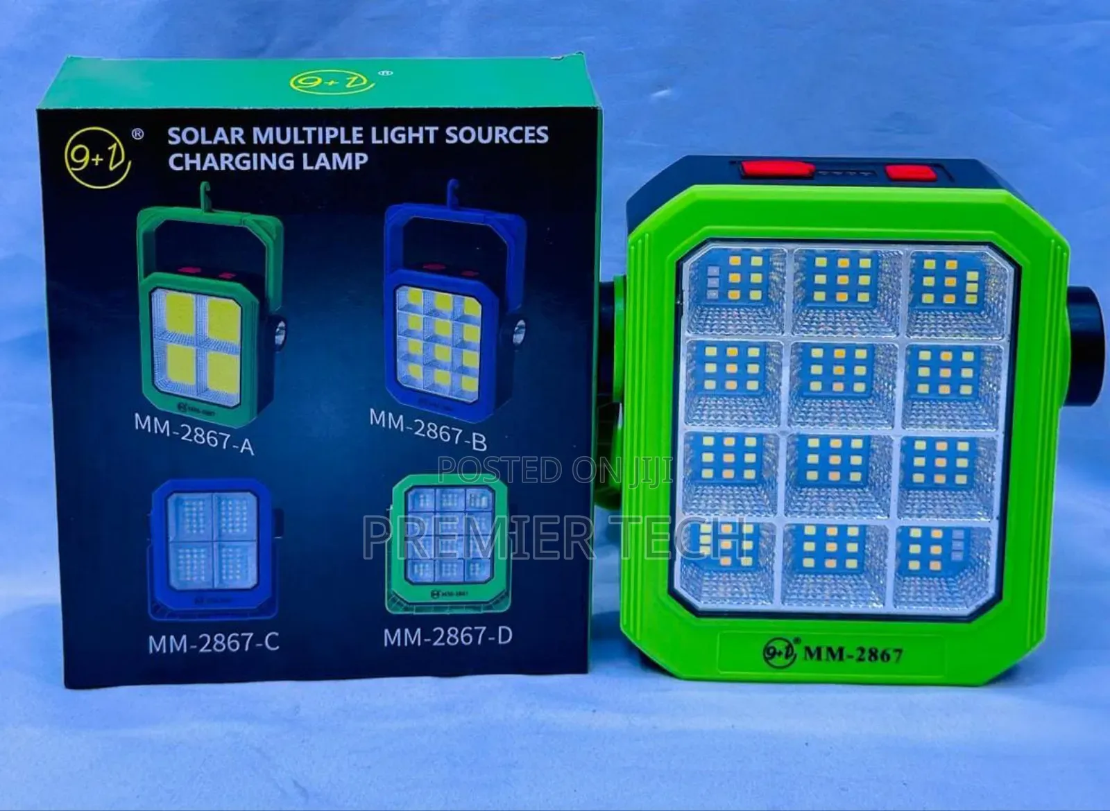 Solar Multiple Sources Charging Lamp