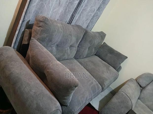 Luxury Grey Fabric Sofa-3 Seater