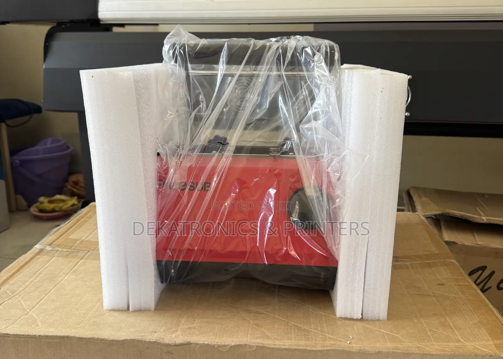 Red Freesub Conical Mug Heat Transfer Machine