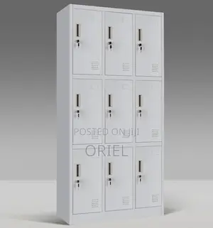 Office Cabinets; Corporate 9-Door Metal Document Storage Cabinet