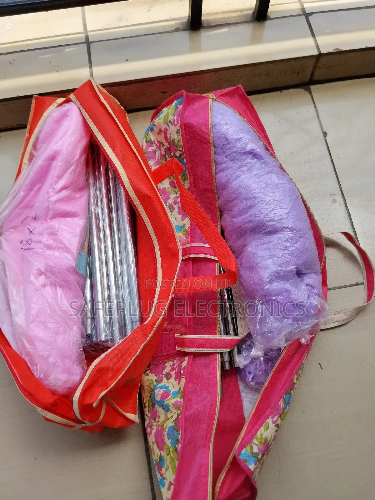 4/6 Mosquito Net (4-Stand) | Pink/Purple/White/Cream |