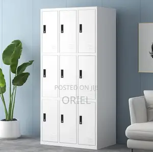 Office Cabinets; Corporate 9-Door Metal Document Storage Cabinet