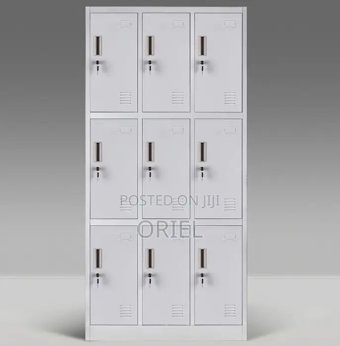Office Cabinets; Corporate 9-Door Metal Document Storage Cabinet