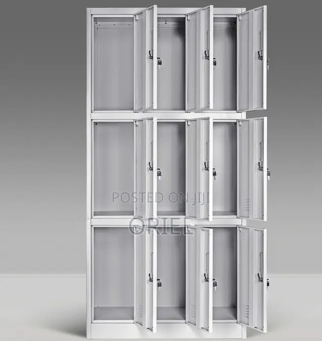 Office Cabinets; Corporate 9-Door Metal Document Storage Cabinet