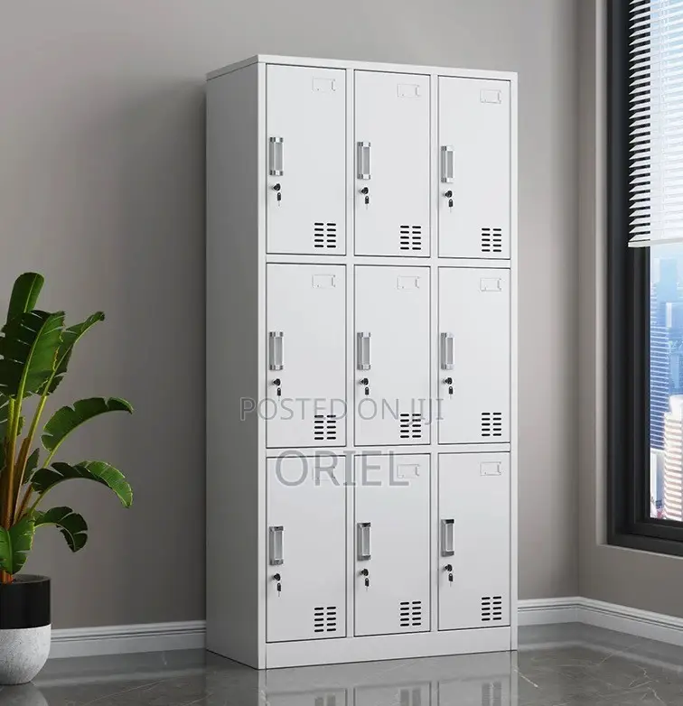 Office Cabinets; Corporate 9-Door Metal Document Storage Cabinet