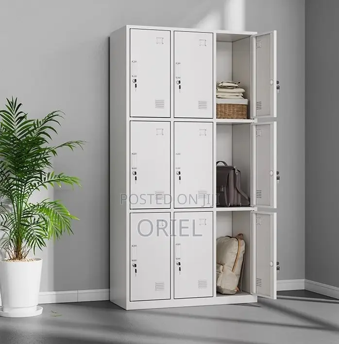 Office Cabinets; Corporate 9-Door Metal Document Storage Cabinet