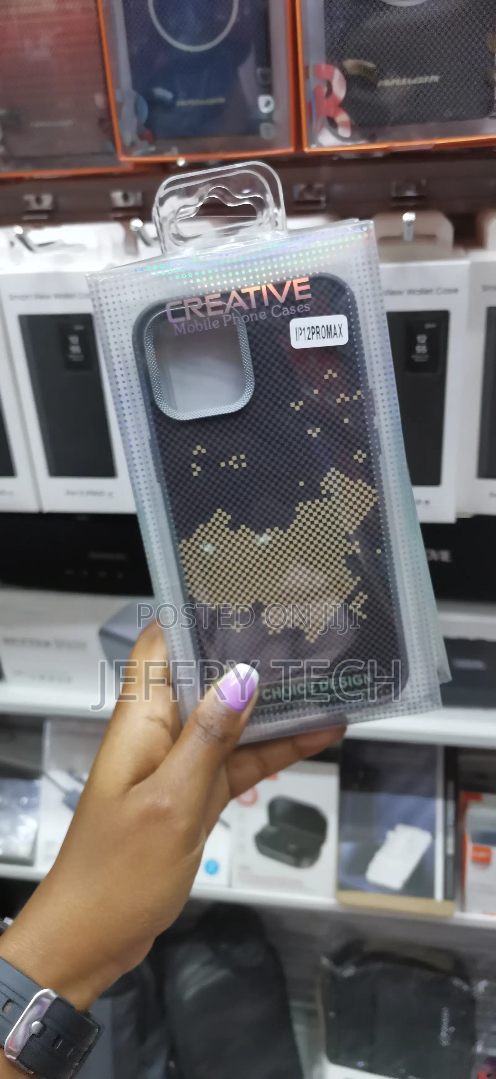 Dumeir Apple iPhone 12 Pro Max Carbon Fiber Case Slim Fit