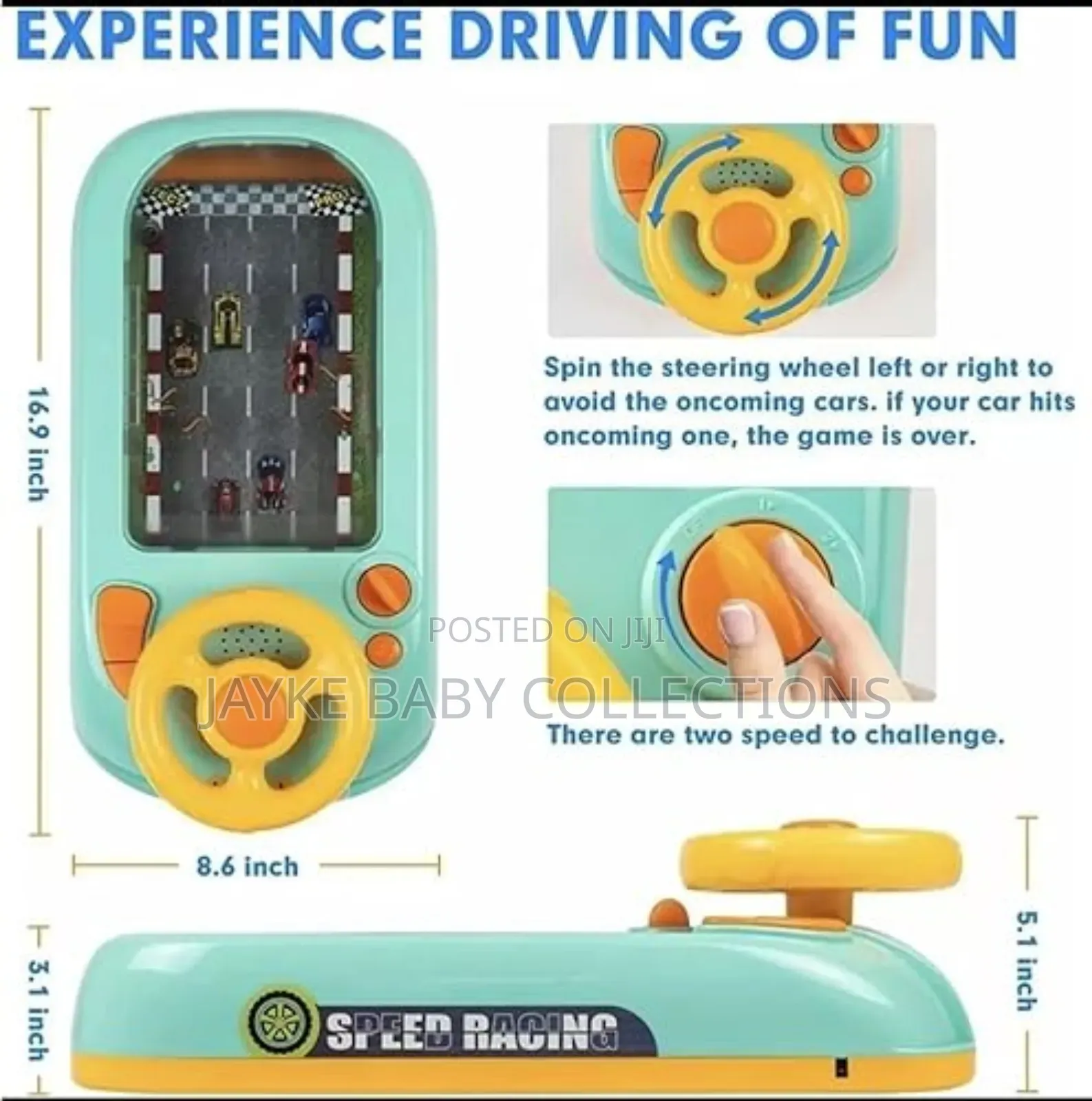 3+ Kids? Interactive Car Racing Steering Toy