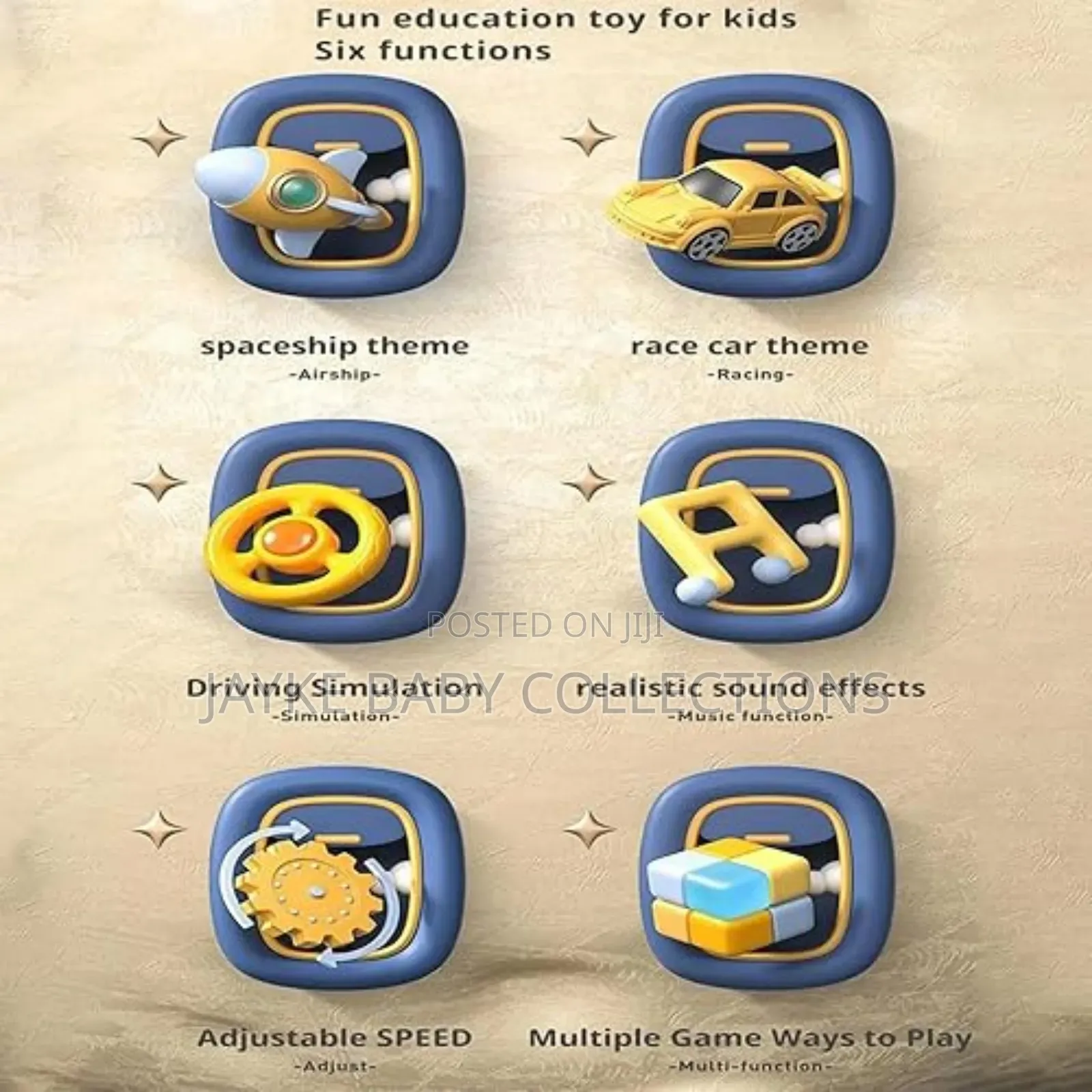 3+ Kids? Interactive Car Racing Steering Toy