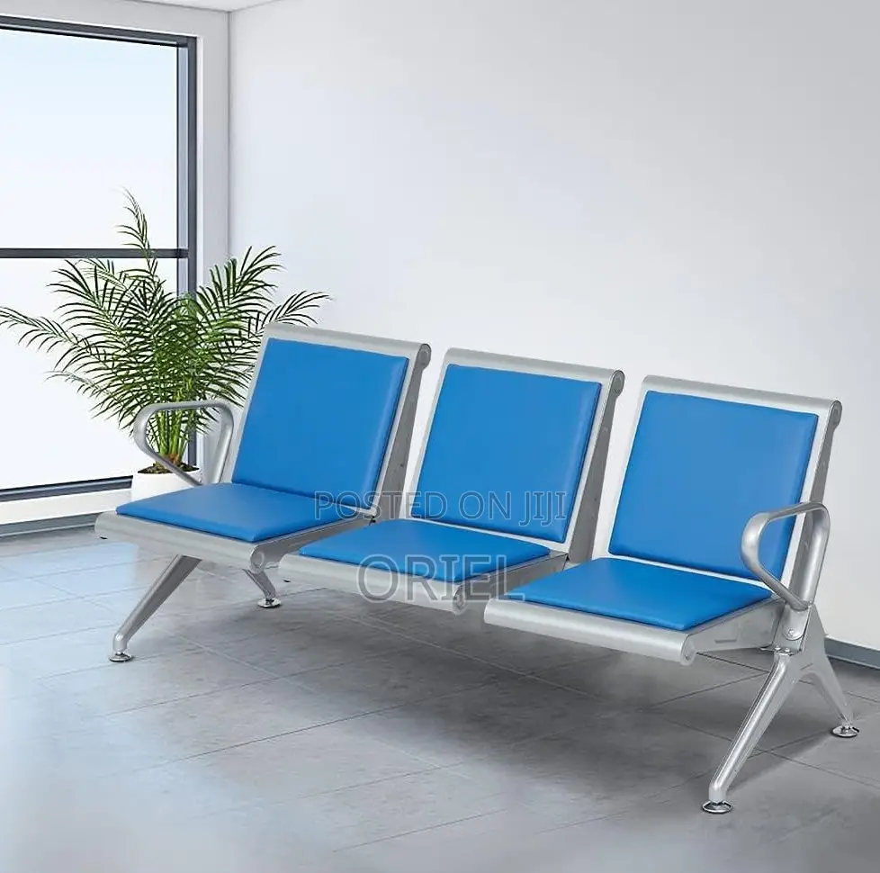 Office Benches; Professional 3-Seat Waiting Room Bench