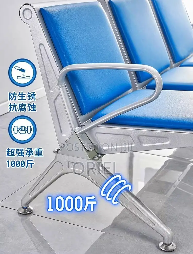 Office Benches; Professional 3-Seat Waiting Room Bench