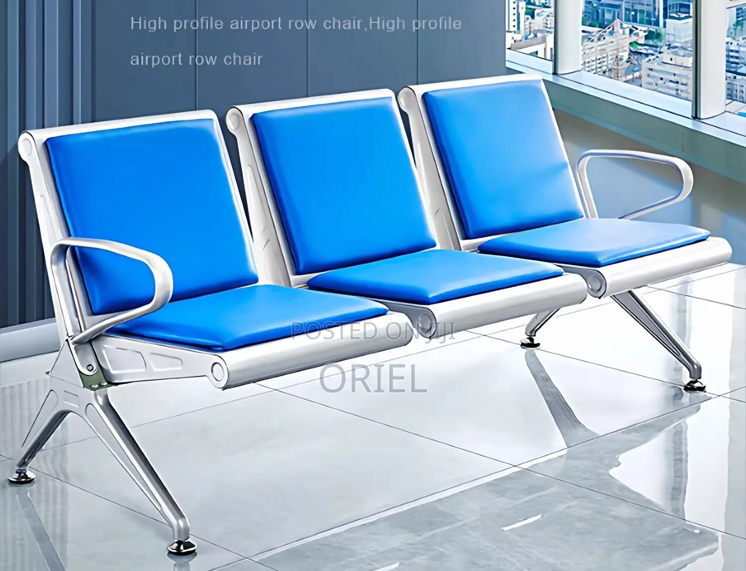 Office Benches; Professional 3-Seat Waiting Room Bench