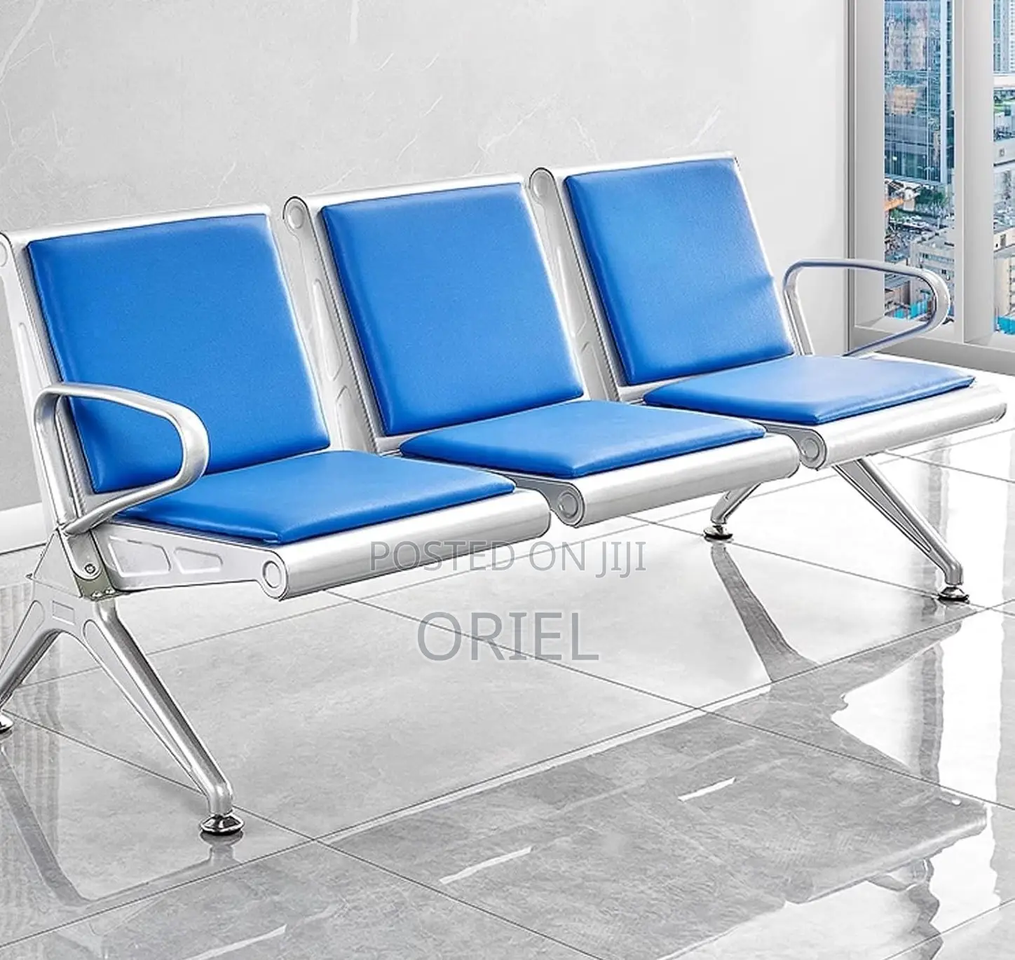 Office Benches; Professional 3-Seat Waiting Room Bench