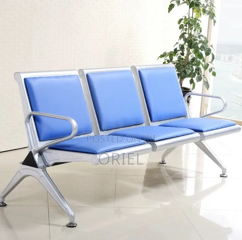 Office Benches; Professional 3-Seat Waiting Room Bench