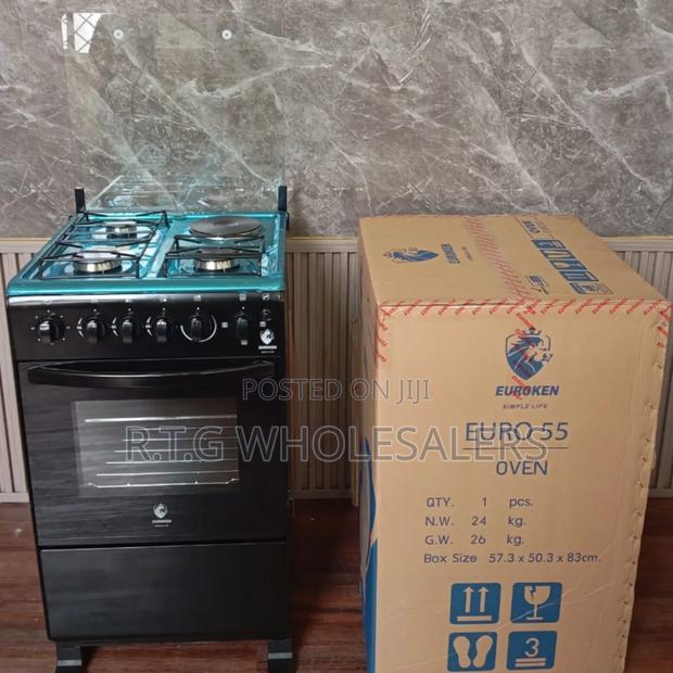 50×55 Euroken Standing Cooker 3+1 + Electric Oven