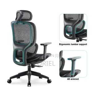 Office Chairs; Advanced Lumbar Support High-Back Office Chair