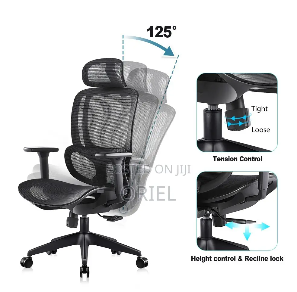 Office Chairs; Advanced Lumbar Support High-Back Office Chair
