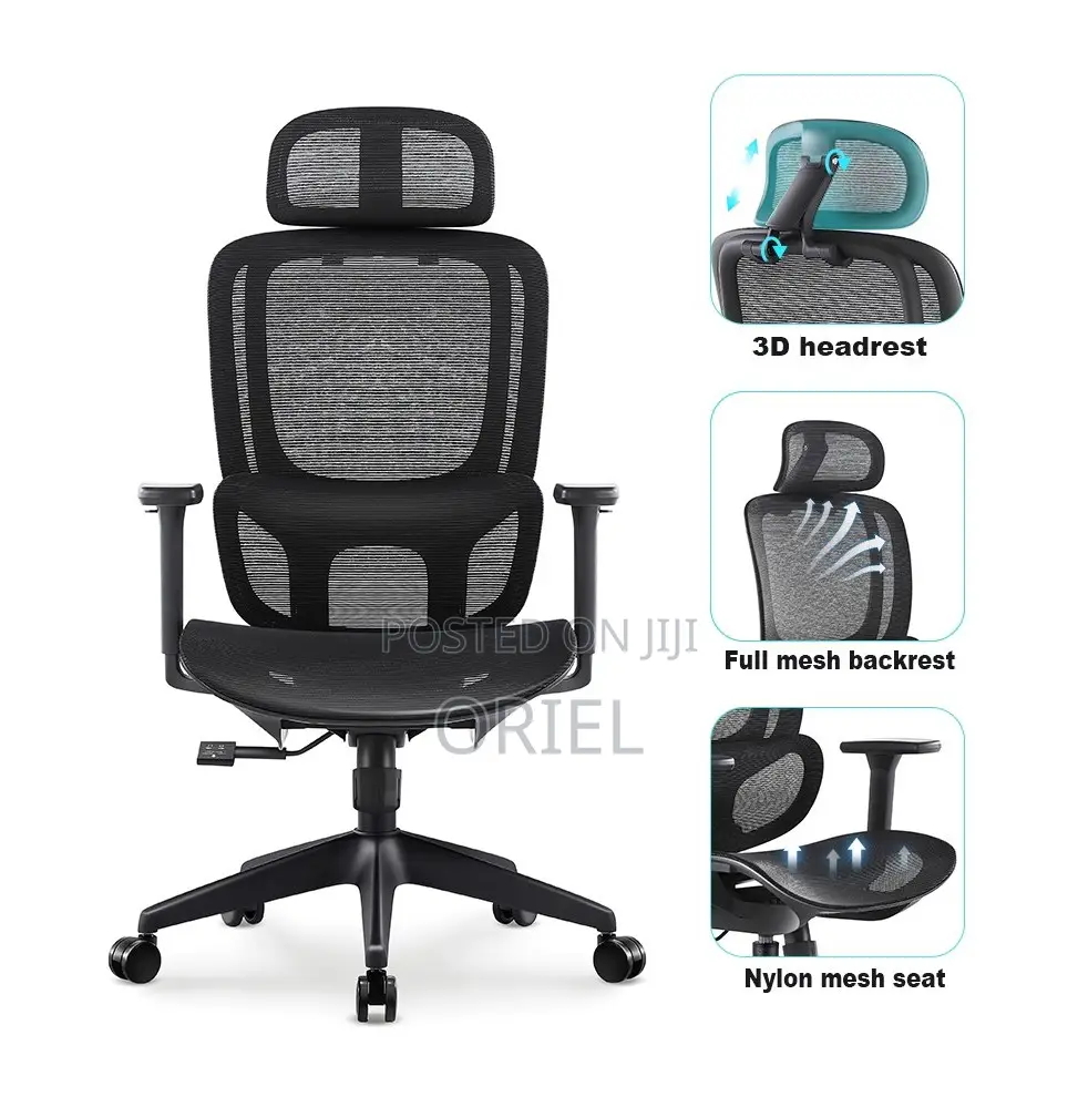 Office Chairs; Advanced Lumbar Support High-Back Office Chair