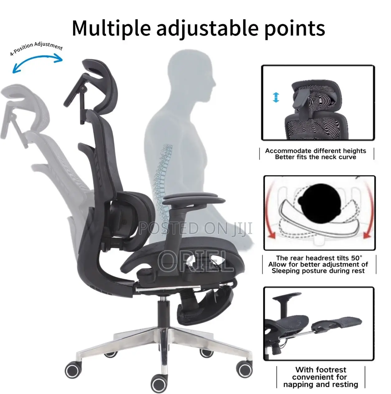 Office Chairs; Advanced Lumbar Support High-Back Office Chair